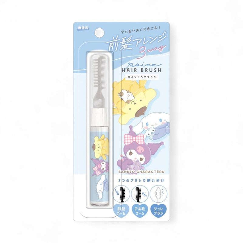 CRUX Sanrio Characters 3 Way Point Hair Brush No Fragrance Blue - 1 pc