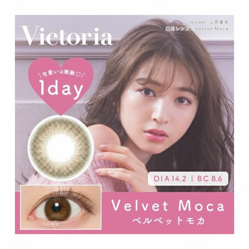 Candy Magic Victoria 1 Day Color Lens Velvet Moca 10 pcs P-2.50 (10 pcs)