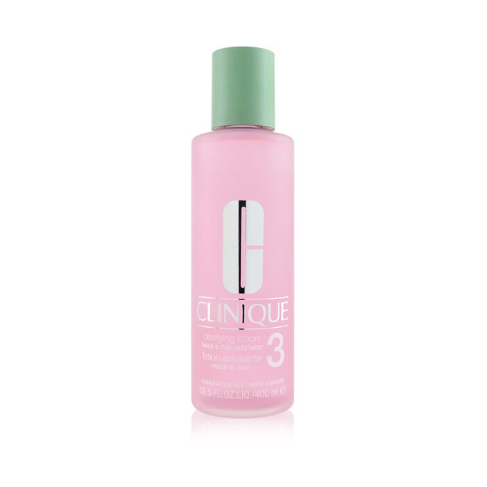 Clinique Clarifying Lotion 3 Twice A Day Exfoliator (Formulated for Asian Skin) 6KKE 400ml/13.5oz