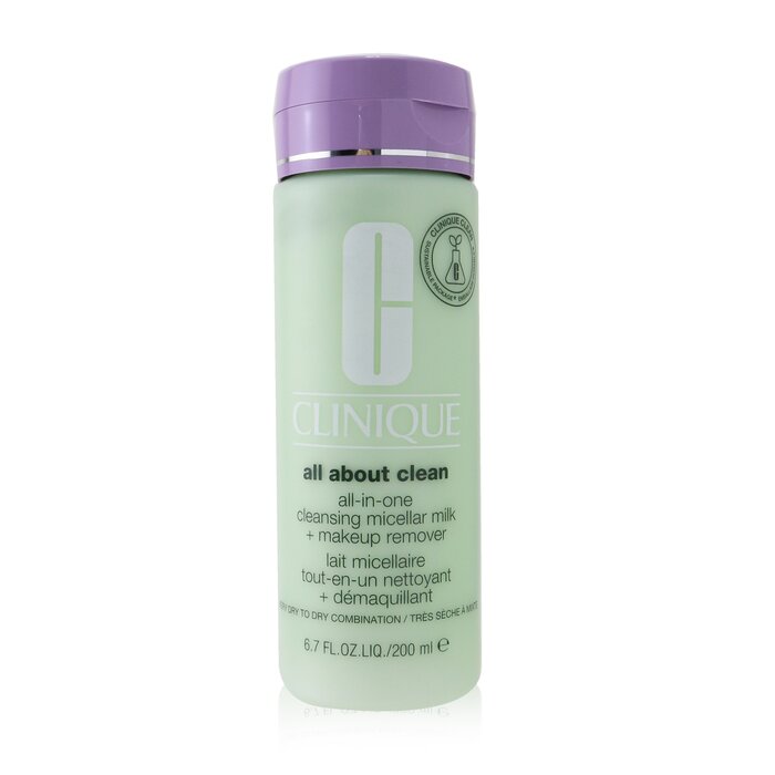 Clinique All about Clean All-In-One Cleansing Micellar Milk + Makeup Remover - Very Dry to Dry Combination 01332/KL69 200ml/6.7oz