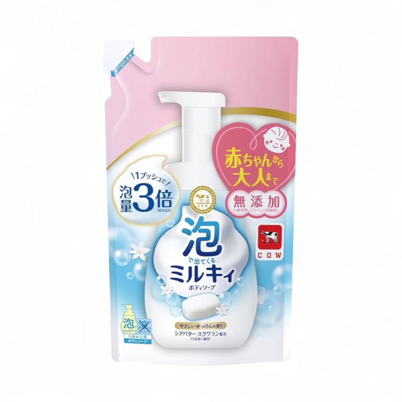 Cow Brand Soap Milky Foam Body Soap 450 Refill