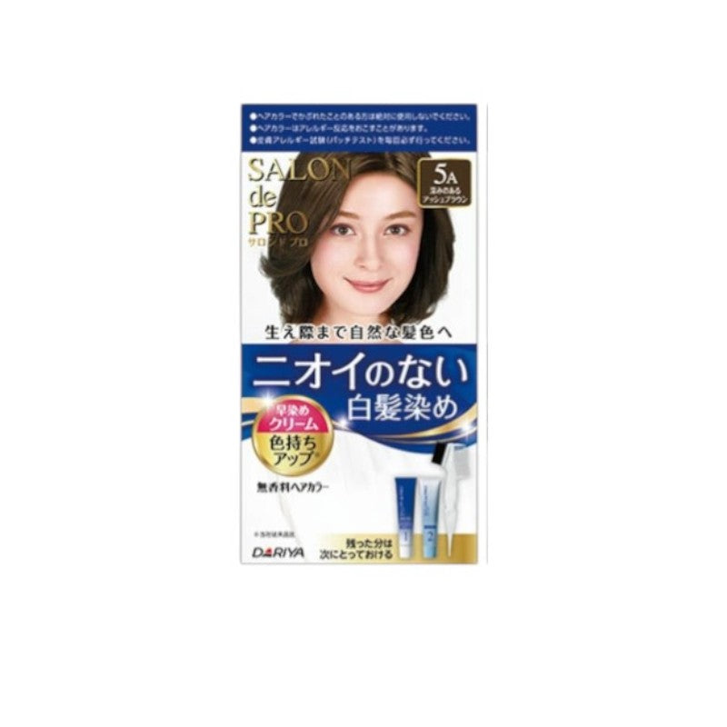 DARIYA Salon De Pro Unscented Gray Hair Quick Color Cream 5A Deep Ash Brown