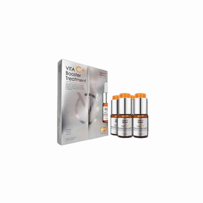 Derma Medream Vita C Booster Treatment Serum (Whitening, Acne Marks, Sensitive, Antioxidant, Pore Minimizing, Firming, Brightening) e10ml Bottle/4 Bottles per Box