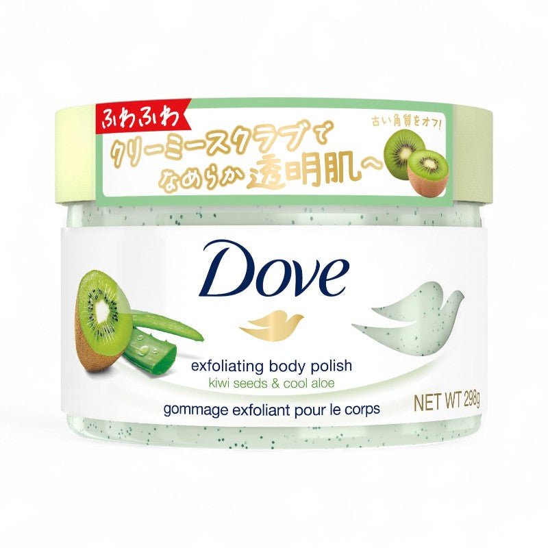 Dove Japan Exfoliating Body Polish Kiwi Seeds &amp; Cool Aloe - 298g