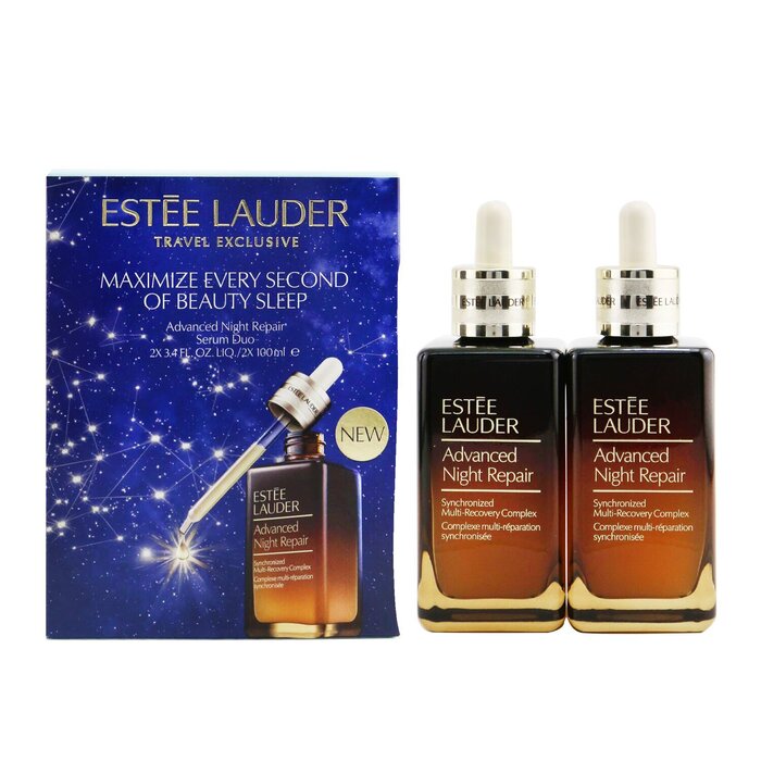 Estee Lauder (XY)Advanced Night Repair Synchronized Multi-Recovery Complex Duo 52950/PLW5 100ml/3.4oz x2