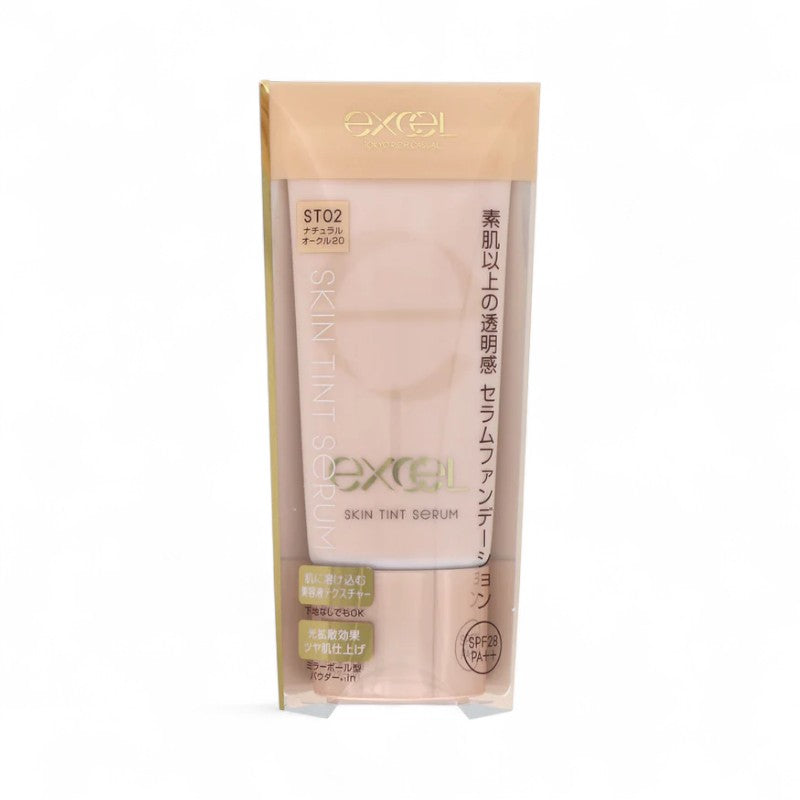 EXCEL Skin Tint Serum SPF 28 PA++ ST02 Natural Ocher 20 - 35g