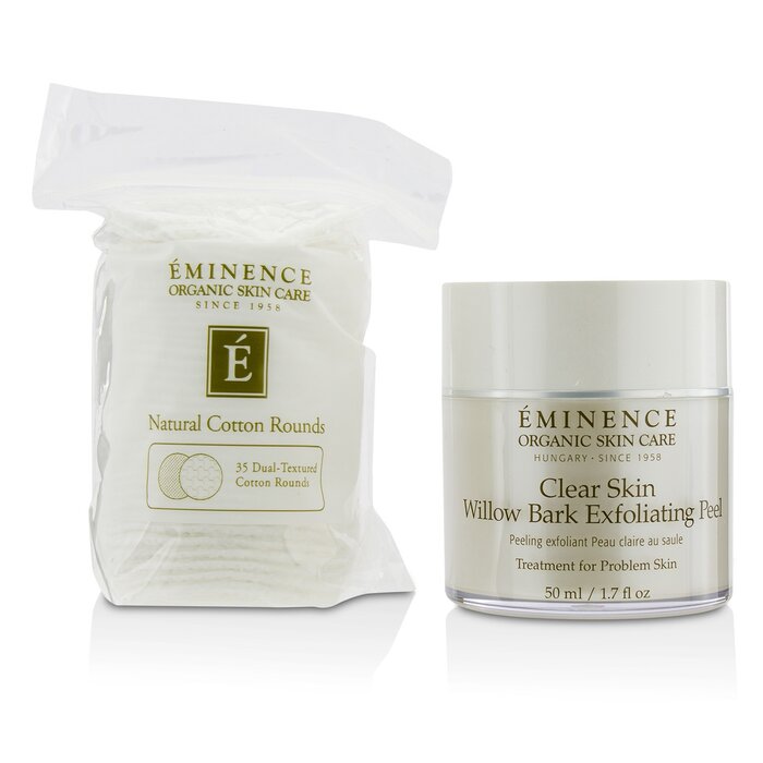 Eminence Clear Skin Willow Bark Exfoliating Peel (with 35 Dual-Textured Cotton Rounds) 919EPCLR 50ml/1.7oz