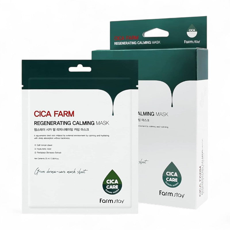 Farm Stay Cica Farm Regenerating Calming Mask Set 25ml x 10 pcs