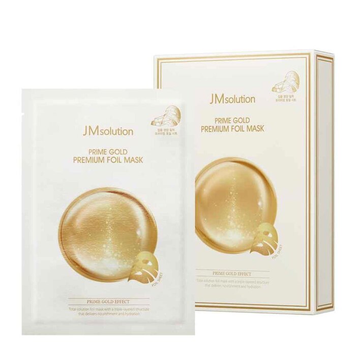 JM Solution Prime Gold Premium Foil Mask 10pcs