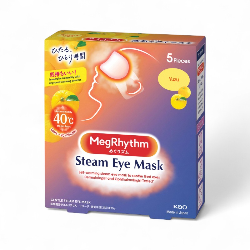 Kao MegRhythm Steam Eye Mask Citrus - 5 pcs