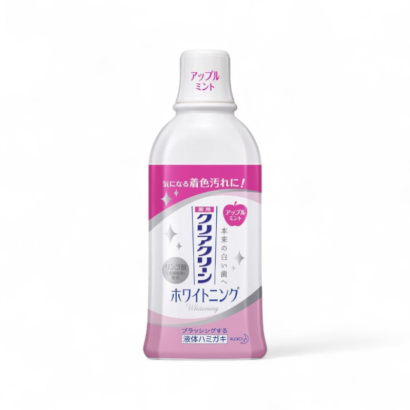 Kao Clear Clean Mouthwash Whitening Apple Mint - 600ml