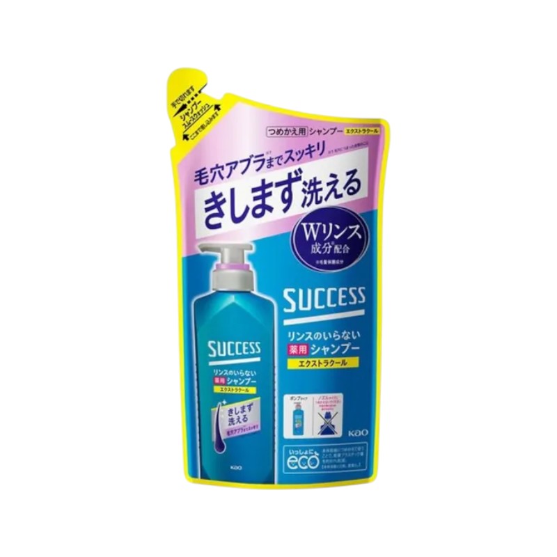 Kao Success Shampoo Smooth Wash EX Cool - 320ml Refill