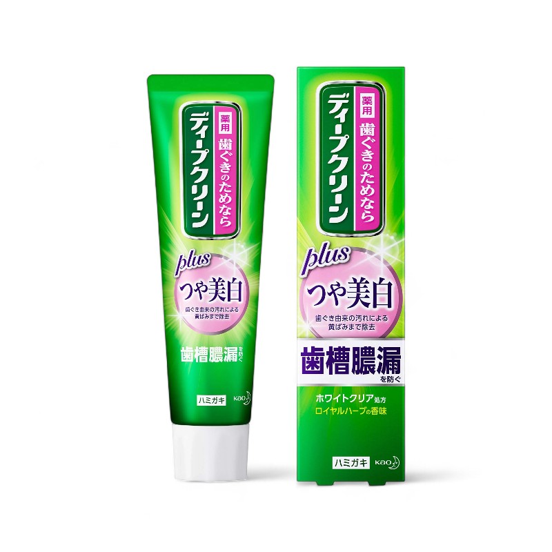 Kao Deep Clean Toothpaste Plus Shiny Whitening - 100g