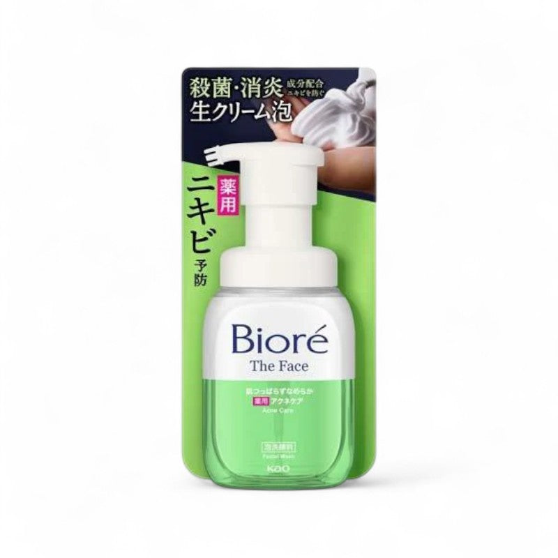 Kao Biore The Face Foam Facial Cleanser Acne Care 200ml