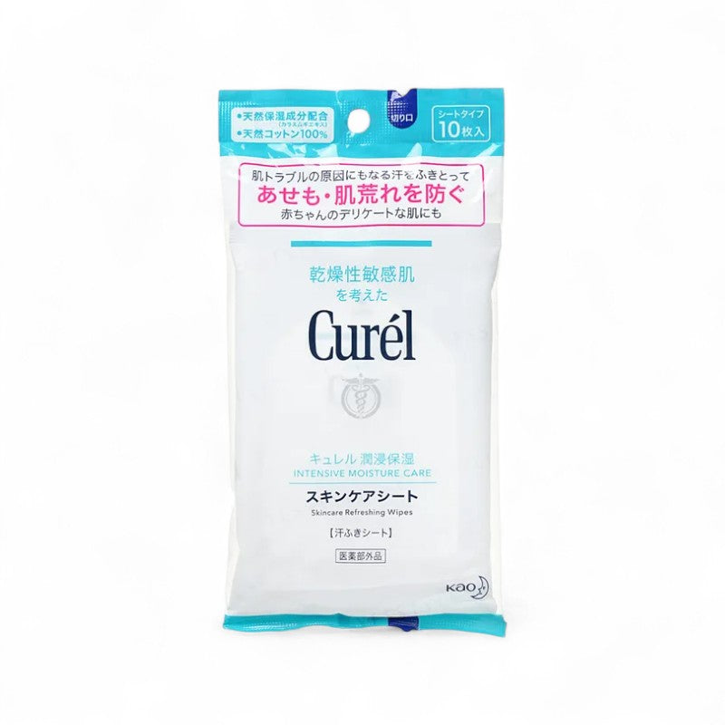 Kao Curel Intensive Moisture Care Skincare Refreshing Wipes 10 pcs