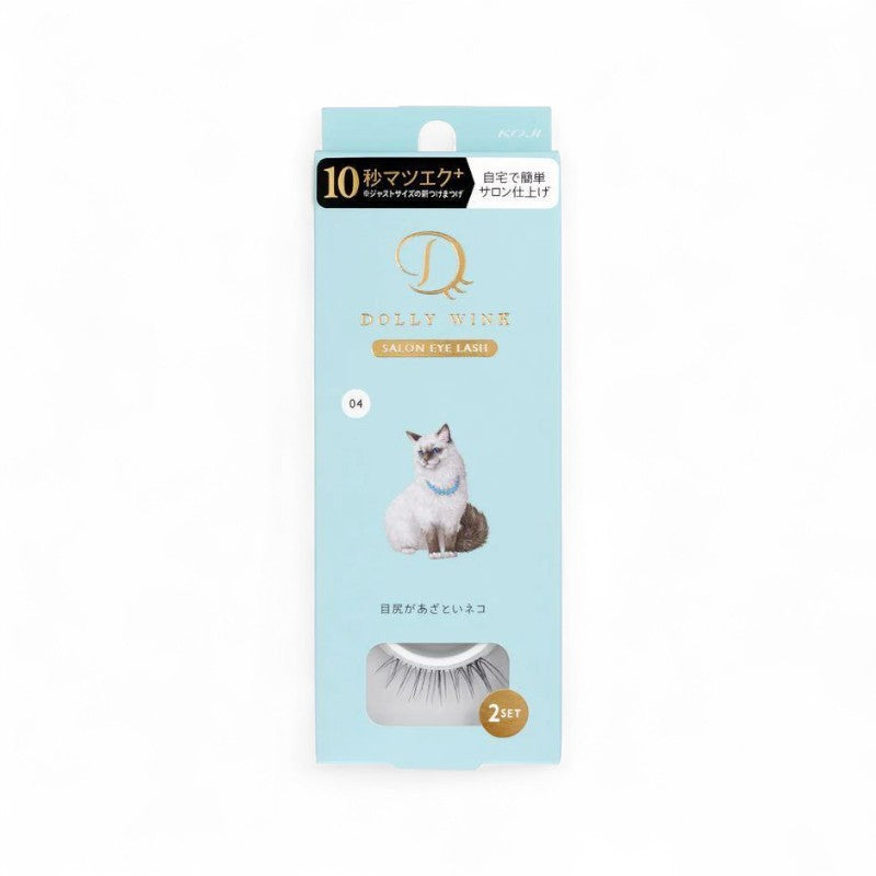 Koji Dolly Wink Salon Eye Lash 04 Rough Eyes Cat - 2 pairs