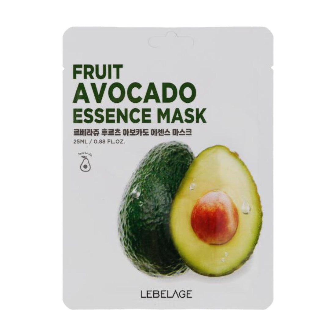 LEBELAGE Fruit Essence Mask - 12 Types Avocado 
