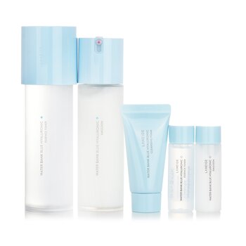 Laneige Water Bank Blue Hyaluronic 2 Step Essential Set (For Combination to Oily Skin) 530637 5pcs