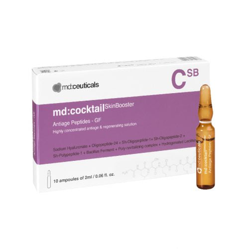 md:ceuticals md:cocktailSkinBooster Antiage Peptides ??GF  2ml x 10