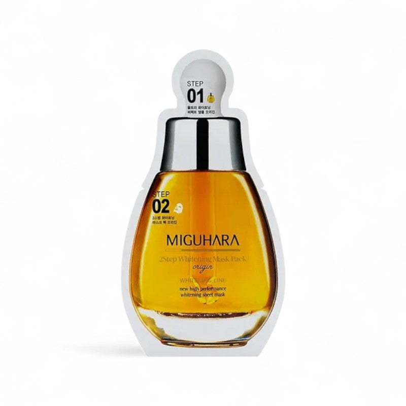 MIGUHARA 2 step Whitening Mask Pack Origin 10pcs (EXP:03/25)