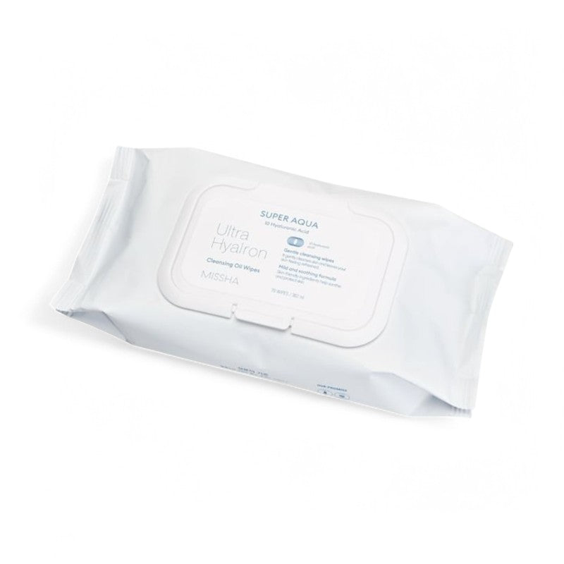 MISSHA Super Aqua Ultra Hyalron Cleansing Oil Wipes JUMBO 70 sheets