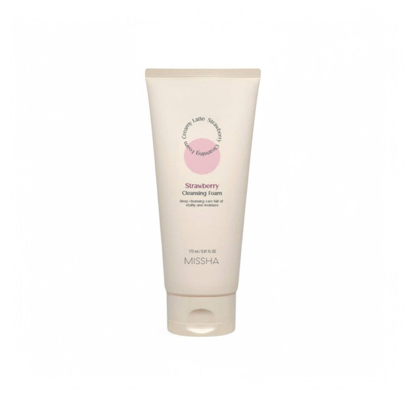 MISSHA Creamy Latte Cleansing Foam - 3 Types Strawberry