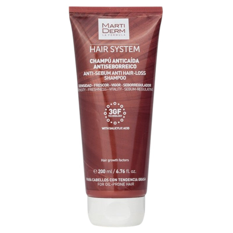 Martiderm Hair System Anti-Sebum Anti Hair-Loss Shampoo With Salicylic Acid  (For Oil-prone Hair) 942100 200ml/6.76oz