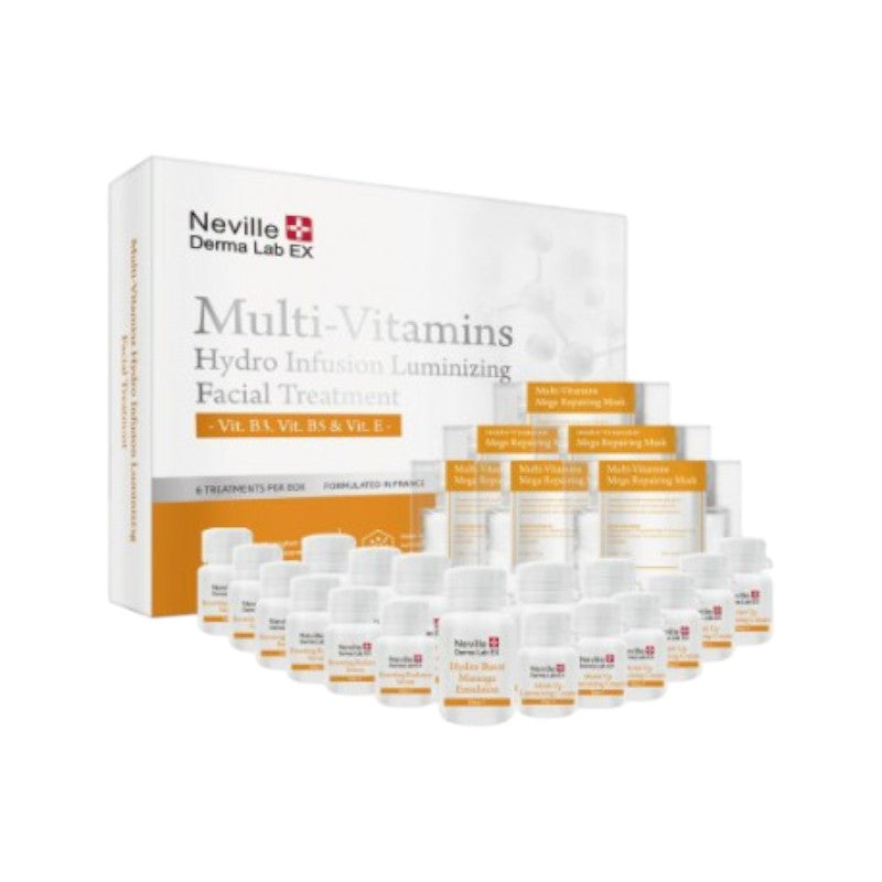 Neville Derma Lab EX Multi-Vitamins Hydro Infusion Luminizing Facial Treatment 6 Treatments