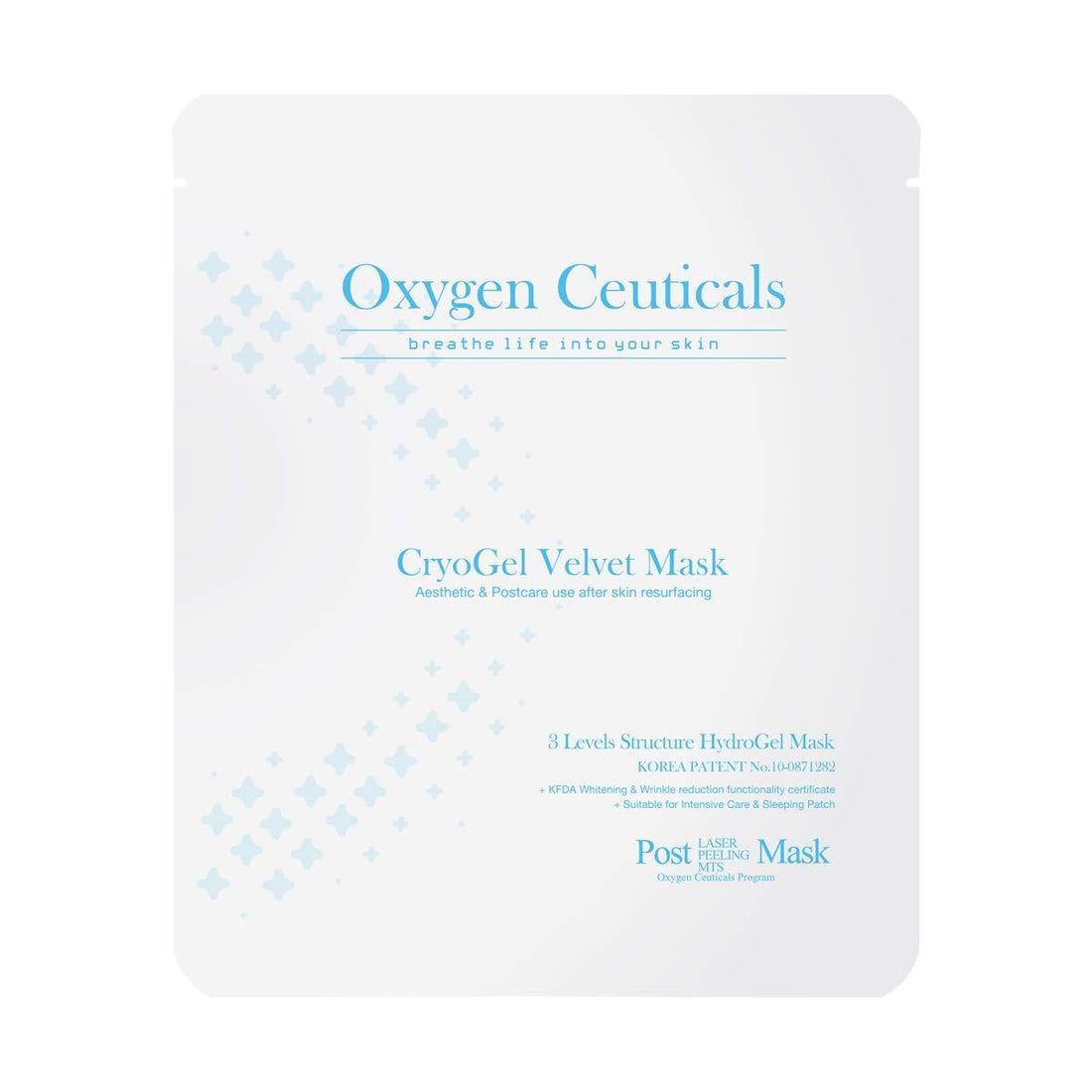 Oxygen Ceuticals Cryogel Velvet Mask 6pcs