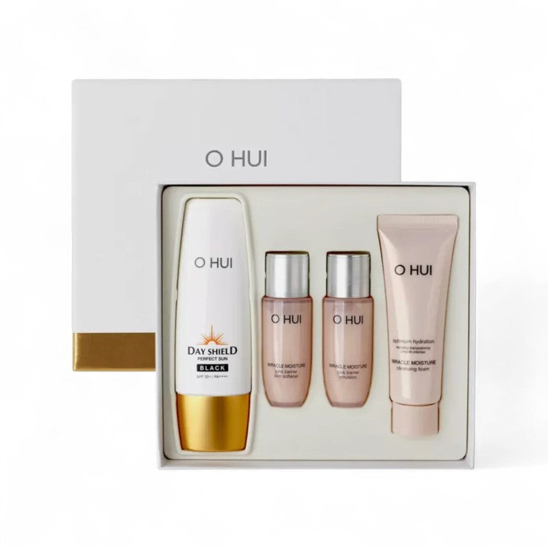 O HUI Day Shield Perfect Sun Black Special Set 4 pcs