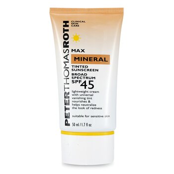 Peter Thomas Roth Max Mineral Tinted Suncreen Broad Spectrum SPF 45 19-01-020/ 015933 50ml/1.7oz