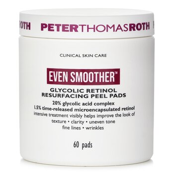 Peter Thomas Roth Even Smoother Glycolic Retinol Resurfacing Peel Pads 017517 60pads