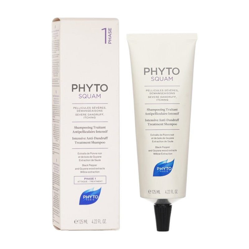 Phyto Phytosquam Intensive Anti-Dandruff Treatment Shampoo (Severe Dandruff, Itching) 125ml/4.22oz