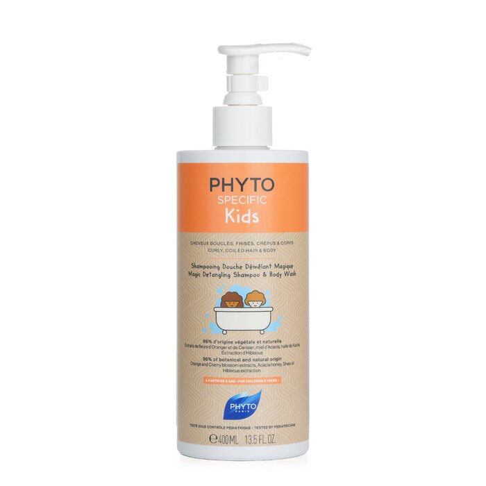 Phyto Phyto Specific Kids Magic Detangling Shampoo &amp; Body Wash - Curly, Coiled Hair &amp; Body (For Children 3 Years+) 10086 400ml/13.5oz