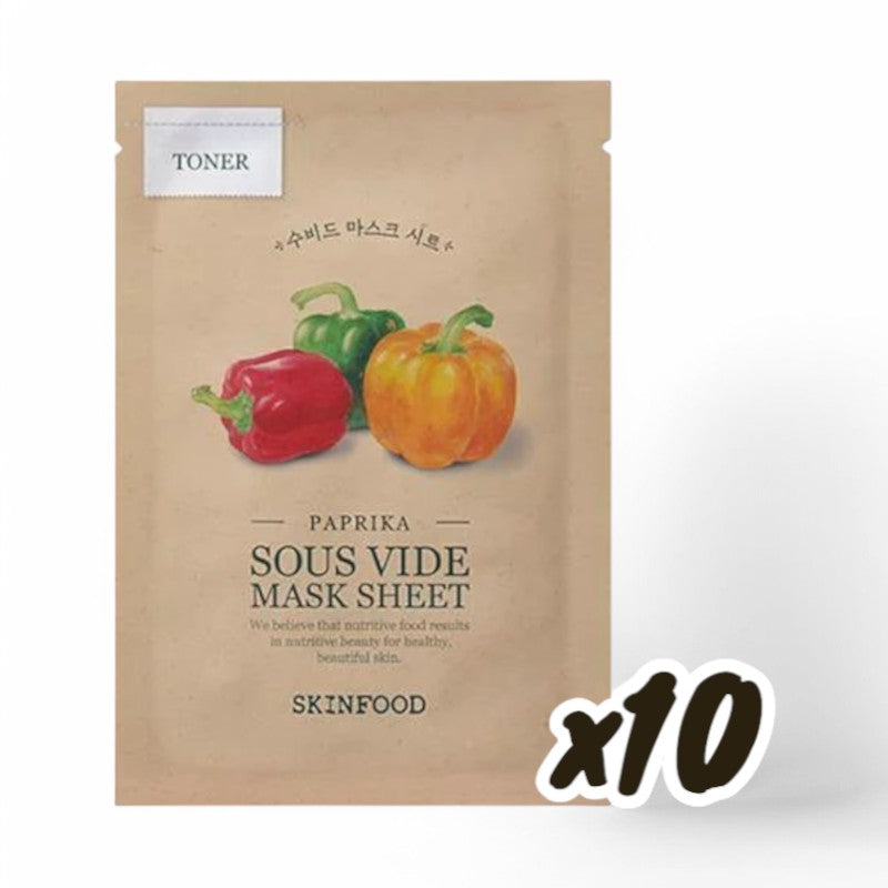 SKINFOOD Sous Vide Mask Set - 10 Types Paprika 22g x 10 pcs