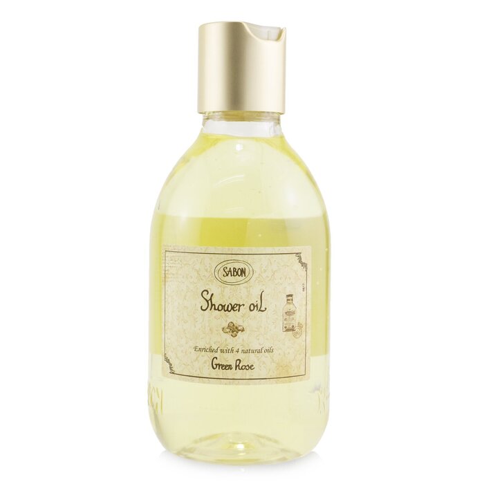 Sabon Shower Oil - Green Rose (Pastic Bottle) 51018/914122 300ml/10.5oz