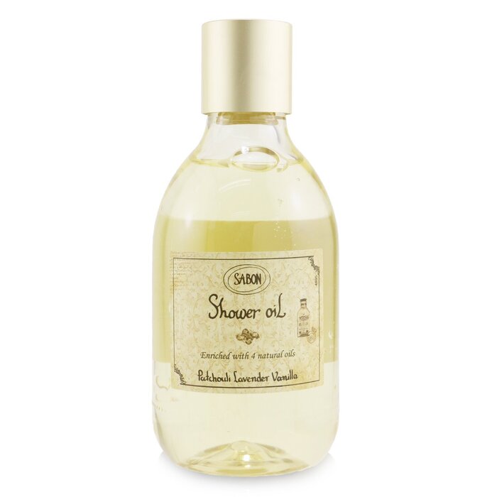 Sabon Shower Oil - Patchouli Lanvender Vanilla (Plastic Bottle) 50964/348241 300ml/10.5oz