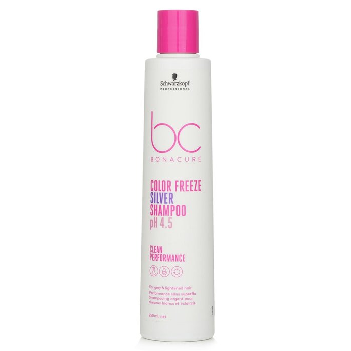 Schwarzkopf BC Bonacure pH 4.5 Color Freeze Silver Shampoo (For Grey & Lightened Hair) 723472 250ml/8.45oz