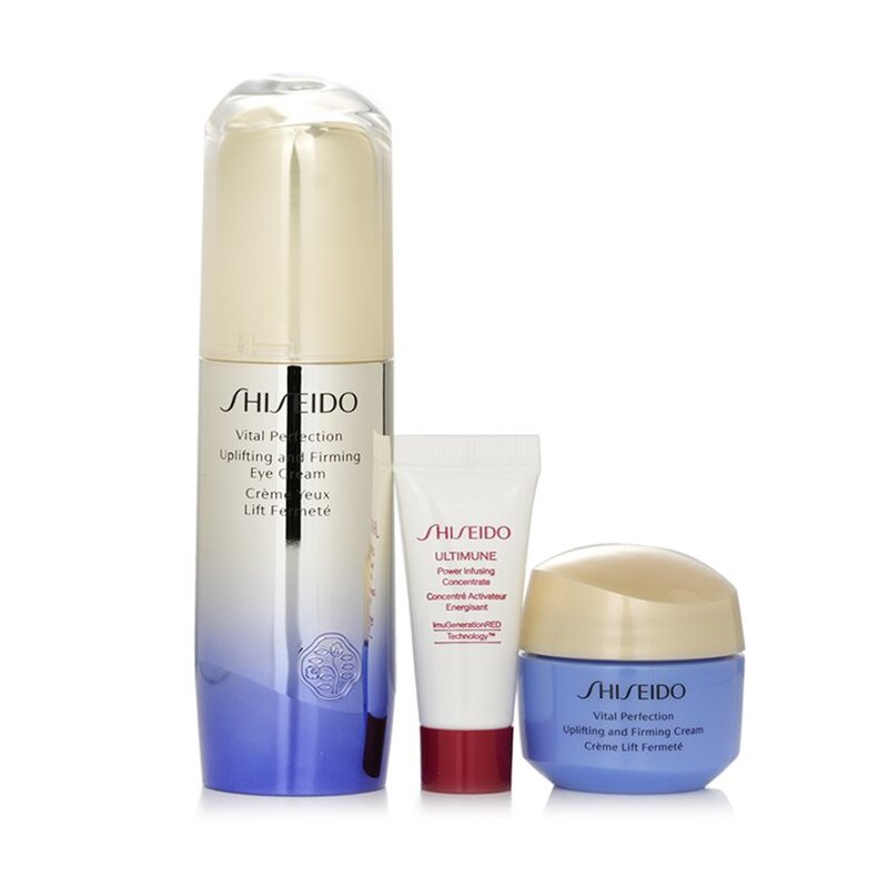 SHISEIDO Lifting &amp; Firming Program For Eyes Set: Vital Eye Cream 15ml+ Ultimune Concentrate 5ml  + Vital Cream 15ml  069223 3pcs