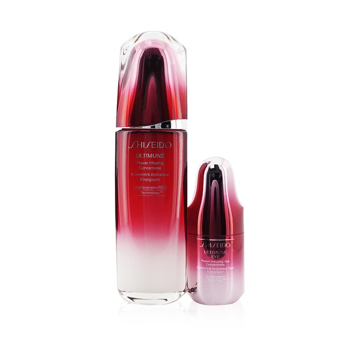 SHISEIDO Ultimune Power Infusing (ImuGenerationRED Technology) Set: Face Concentrate 100ml + Eye Concentrate 15ml 19008 2pcs