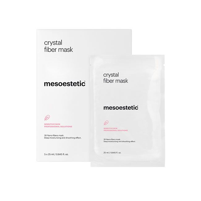 mesoestetic post-peel crystal fiber mask 5pcs