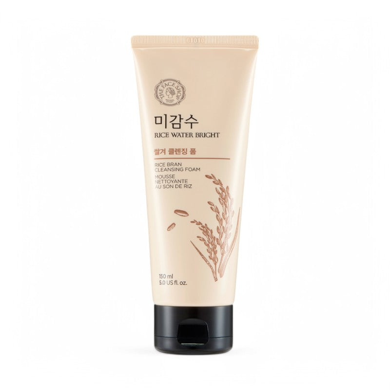 THE FACE SHOP Rice Water Bright Rice Bran Facial Foaming Cleanser 150ml