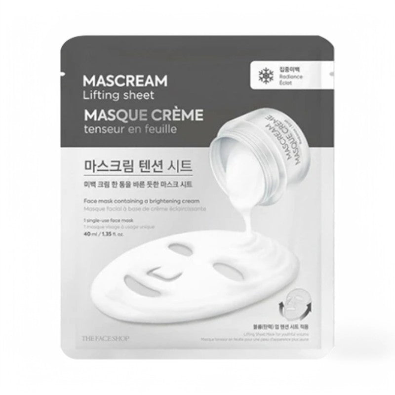 THE FACE SHOP Mascream Lifting Sheet - 4 Types 