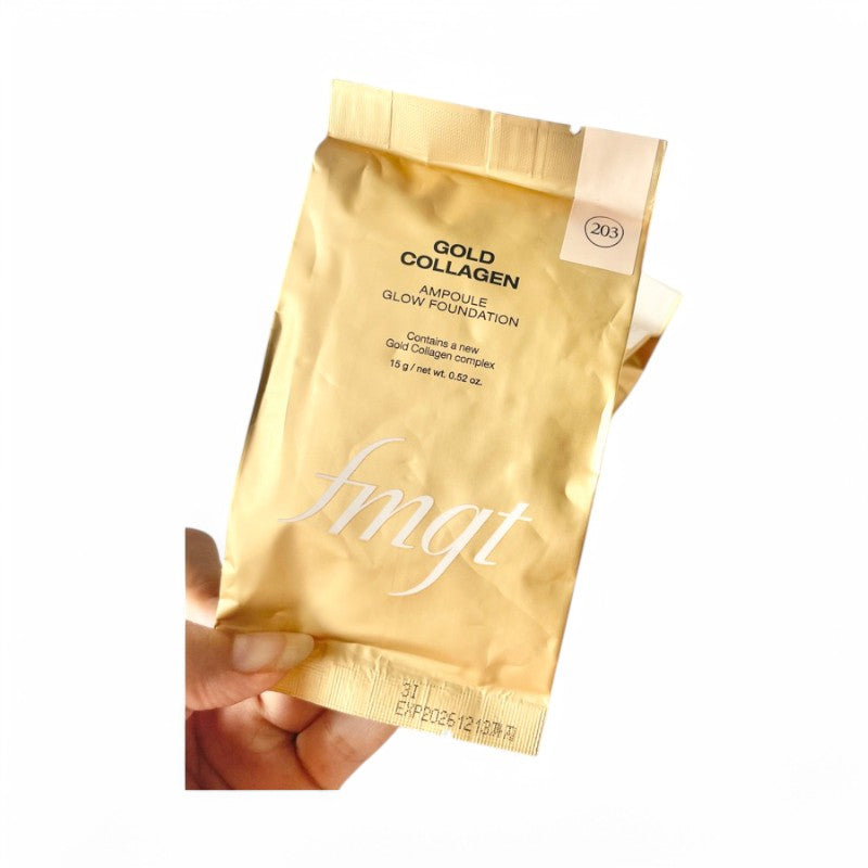 THE FACE SHOP fmgt Gold Collagen Ampoule Glow Foundation Refill Only - 2 Colors 