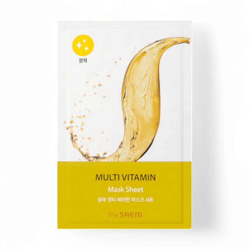 The Saem Bio Solution Mask Sheet - 5 Types Radiance Multi Vitamin  1pc
