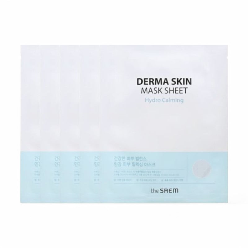 The Saem Derma Skin Mask Sheet Bundle Set - 4 Types Hydro Calming 5 sheets