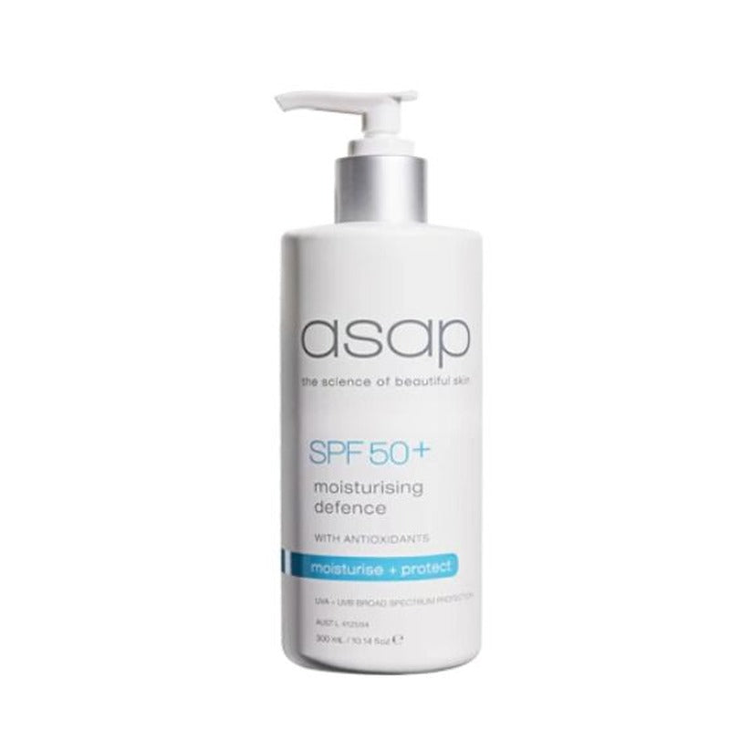 asap Skincare SPF50+ moisturising defence 300ml