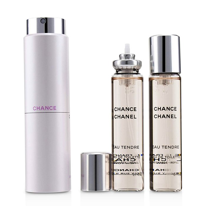 Chanel Chance Eau Tendre Twist &amp; Spray Eau De Toilette 126300 3x20ml/0.7oz