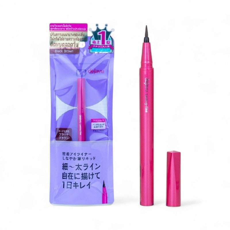 dejavu Lasting-Fine Extra Brush Liquid Eyeliner 3 Black Brown