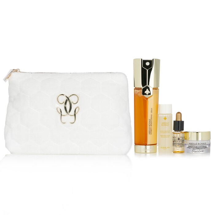 Guerlain Abeille Royale Age-Defying Programme: Serum 50ml + Fortifying Lotion 15ml + Youth Watery Oil 5ml + Day Cream 7ml + bag 16417 4pcs+1bag